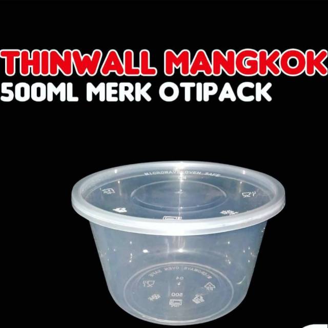Thinwall bulat 500ml/mangkok 500ml