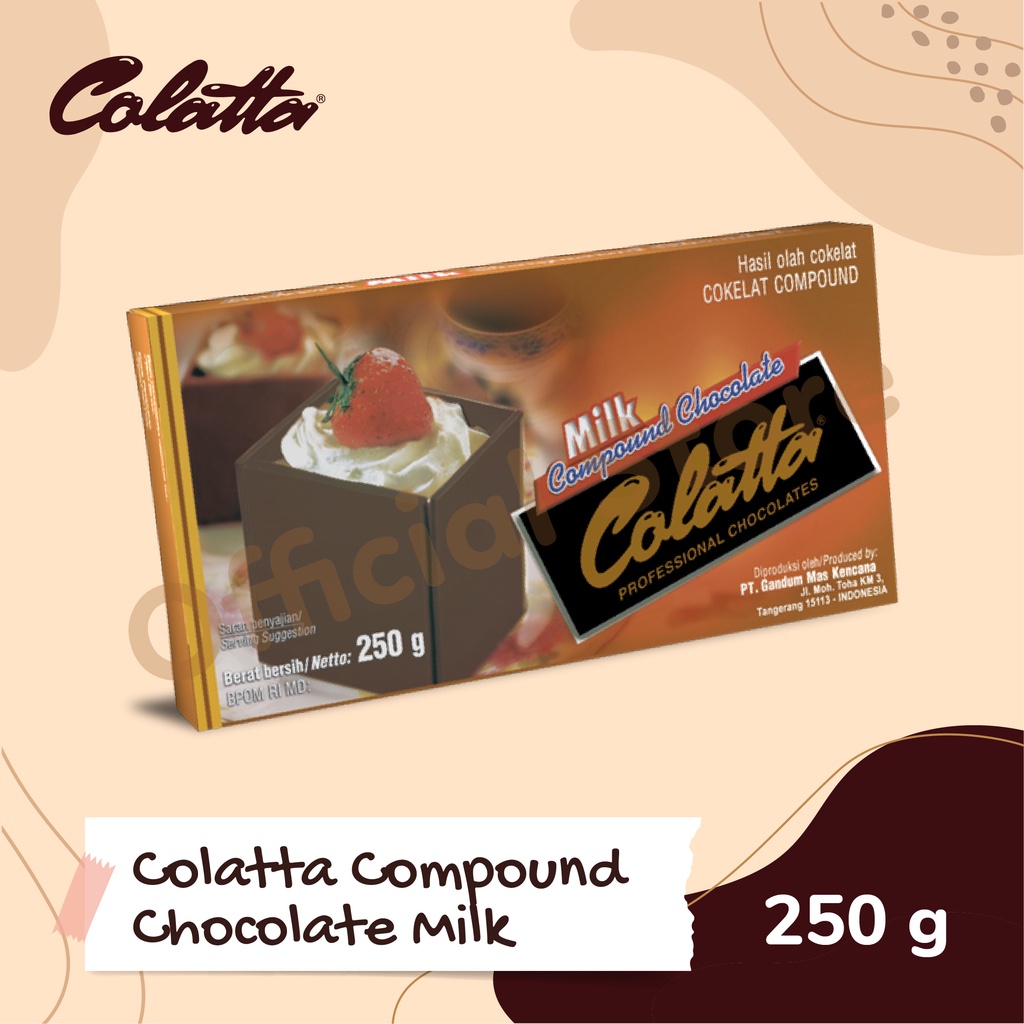 

COLATTA MILK CHOCOLATE COMPOUND 250gr