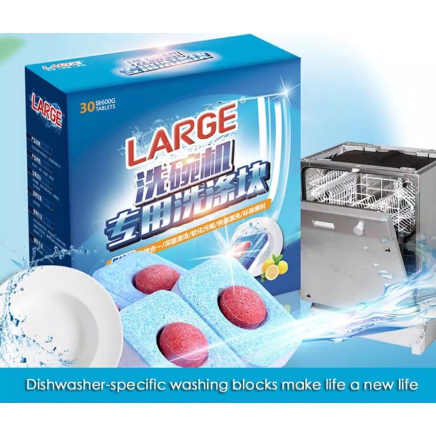 Sabun Dishwasher 600gr Sabun Tablet Cuci Piring 1 Pak Isi 30