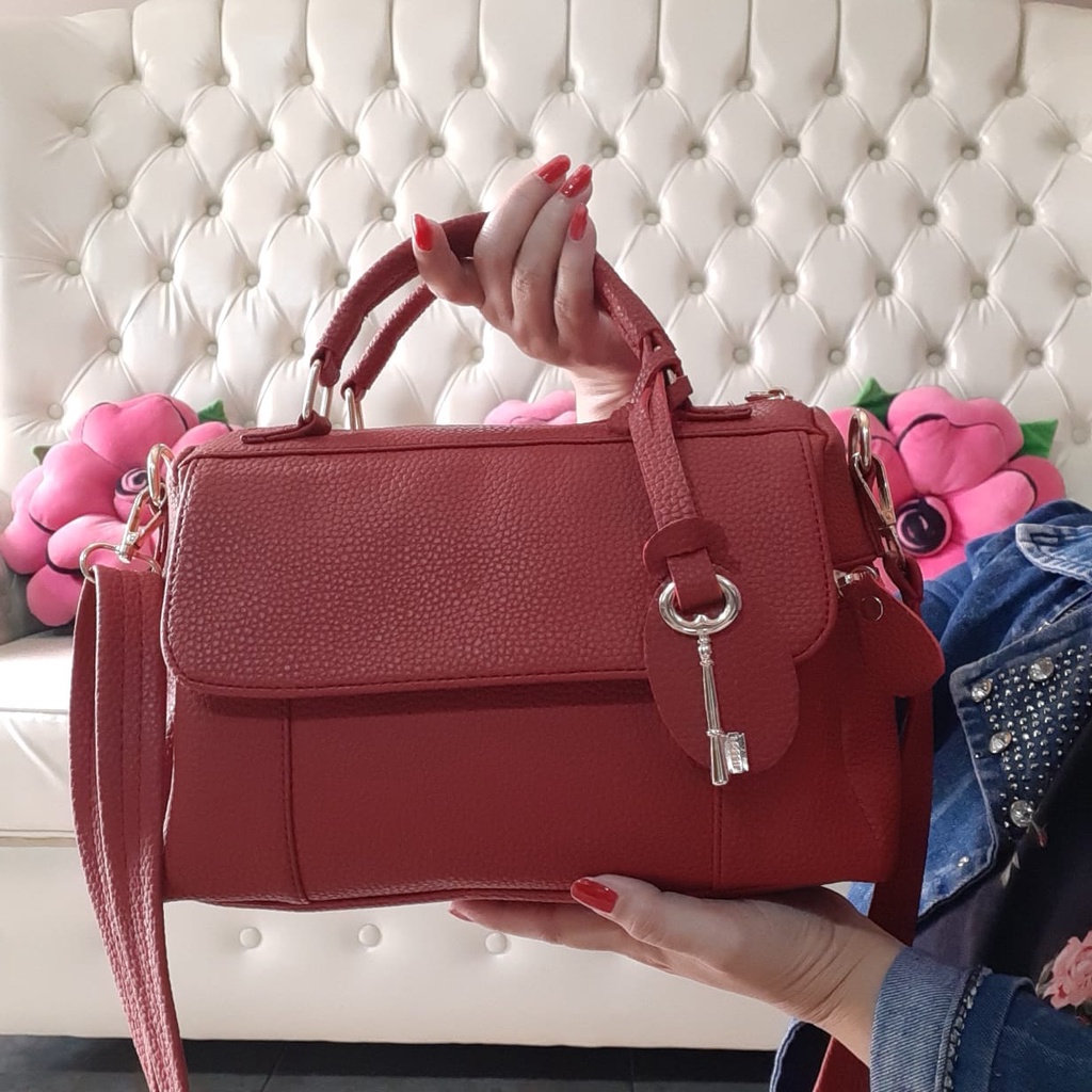 Tas selempang wanita elegant kulit jeruk sintetis