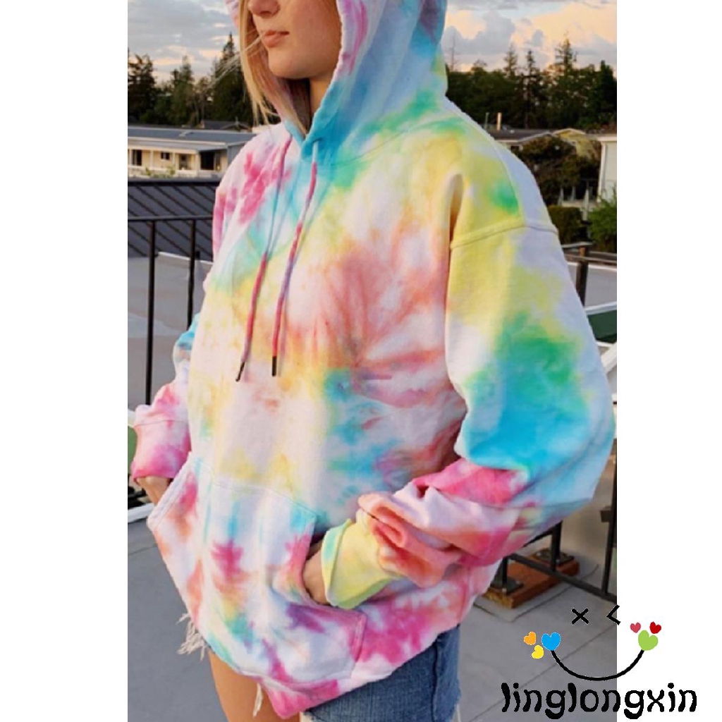 tie dye hoodie shopee