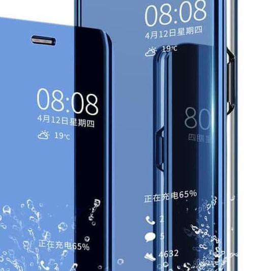 Original!! SAMSUNG GALAXY C9 PRO CLEAR VIEW STANDING MIRROR BOOK COVER FLIP CASE .,,.,.,