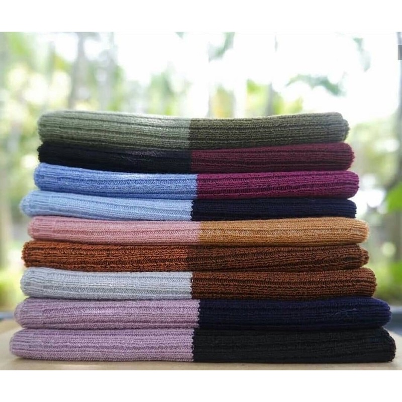 Ciput Rajut 2 Warna Bandana