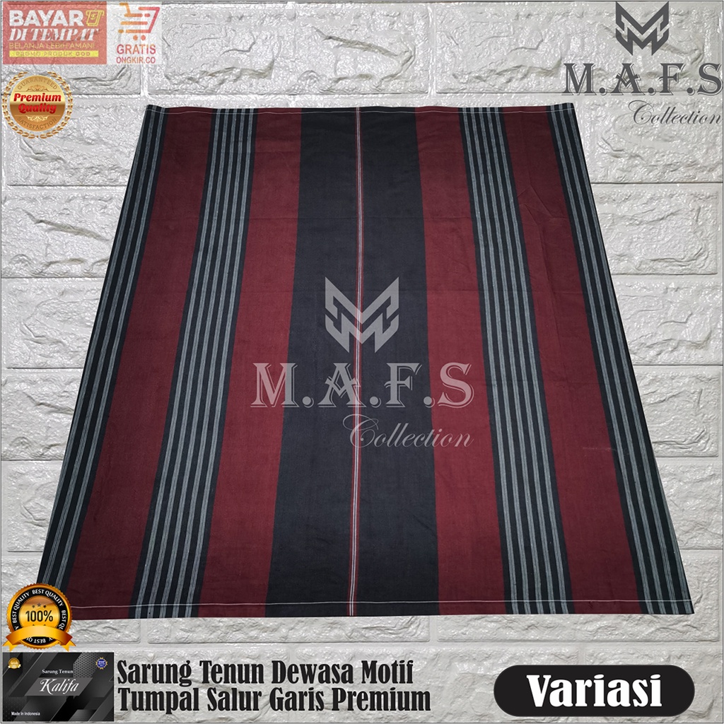 SARUNG DEWASA MOTIF POLOS TUMPAL SALUR &amp; TUMPAL SONGKET KALIFA PREMIUM