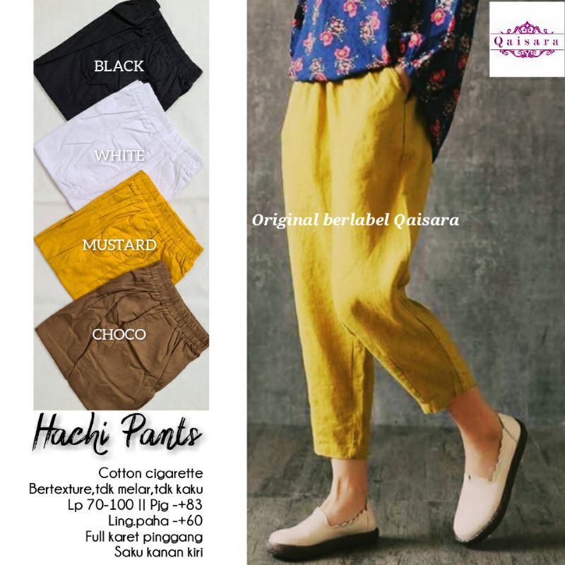 Linen Pants / Hachi Pants ( celana panjang wanita casual bahan linen rami )