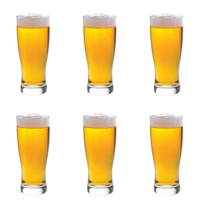 Jual 1 Set 1 Inn Gelas Susu Isi 6pcs Gelas Jus Gelas Pub Beer Glass Gelas Resto 3383