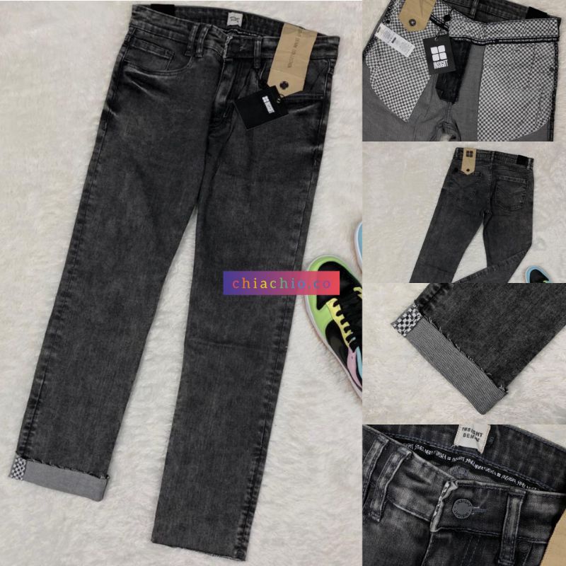 CELANA JEANS INSIGHT ORIGINAL NEW GREY GELAP