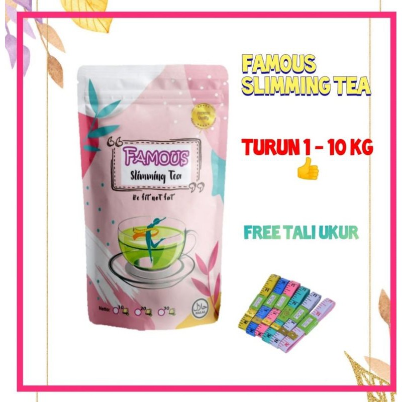 

PROMO !!! FAMOUS Slimming Tea Teh Diet Pelangsing herbal - Detoks Tea Detox Slimmingtea Noera activa