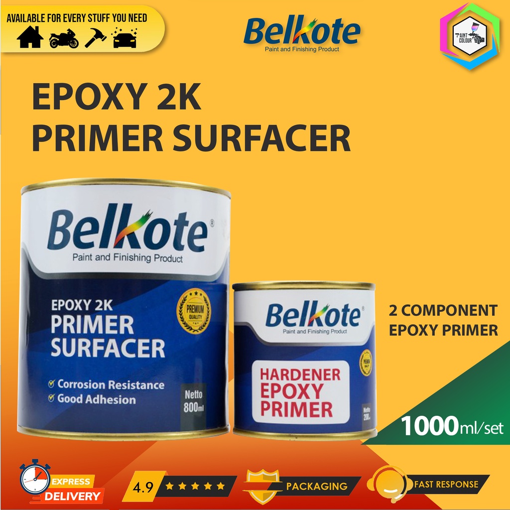 Belkote Epoxy 2K Primer Surfacer Cat Dasar Epoxy 1kg