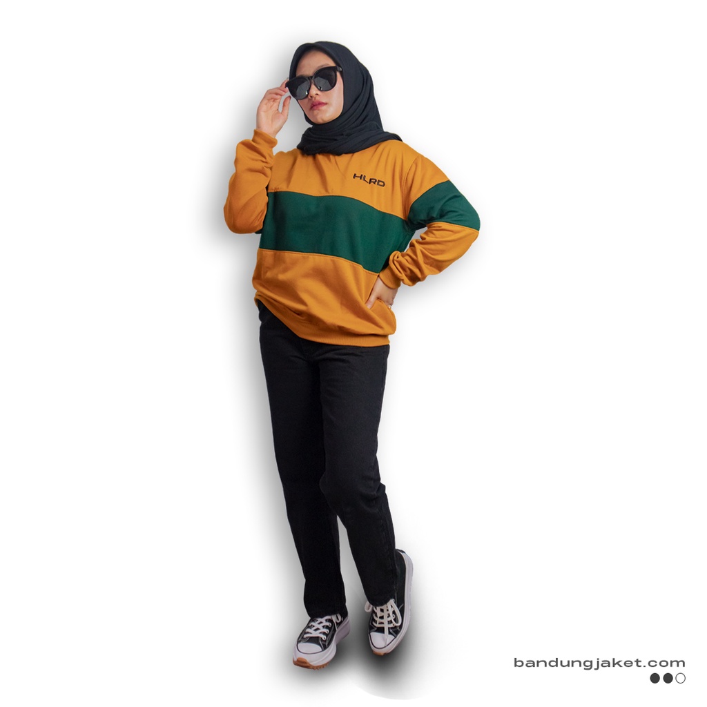 Holyrider Sweatshirt Stripe Henzie Emerald II  Sweatshirt Stripe Fashionable