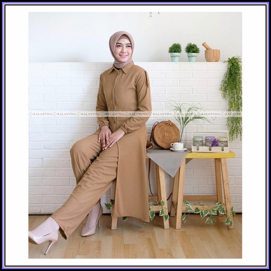 Ms Set Lusie Stelan Sabrina Model Terbaru Stelan Kekinian Stelan Sehari Hari Baju Setelan Remaja Tan