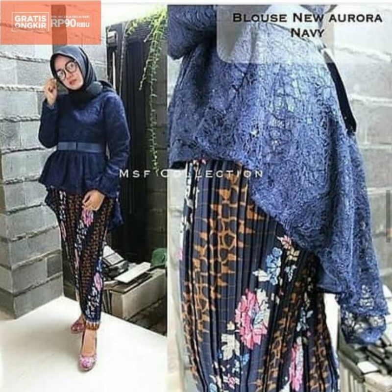 Kebaya Modern Kebaya Brukat kebaya Aurora Kebaya Penguin Mix Rok Plisket