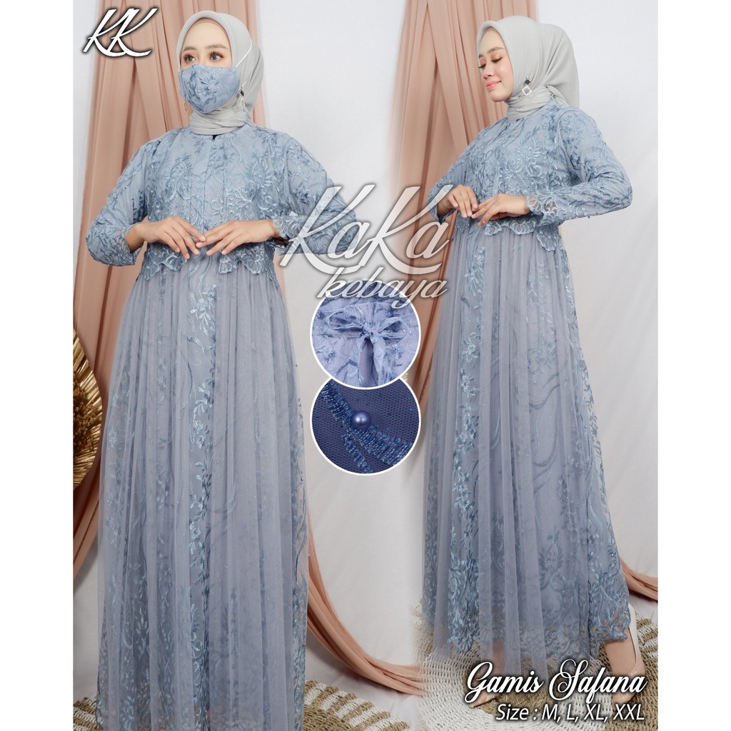 Gamis Kebaya Muslimah Tulle Bordir Safana