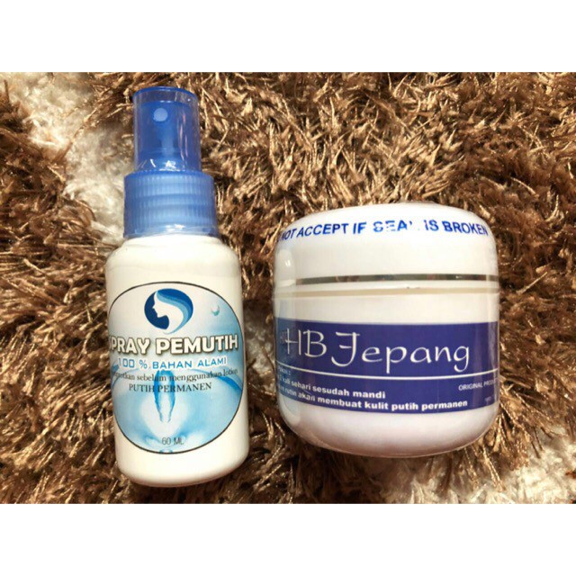 HB JEPANG CHERRY BLOSSOM BODY CREAM & SPRAY ANTIOKSIDAN BPOM [PAKET HEMAT] / ORIGINAL HB JEPANG