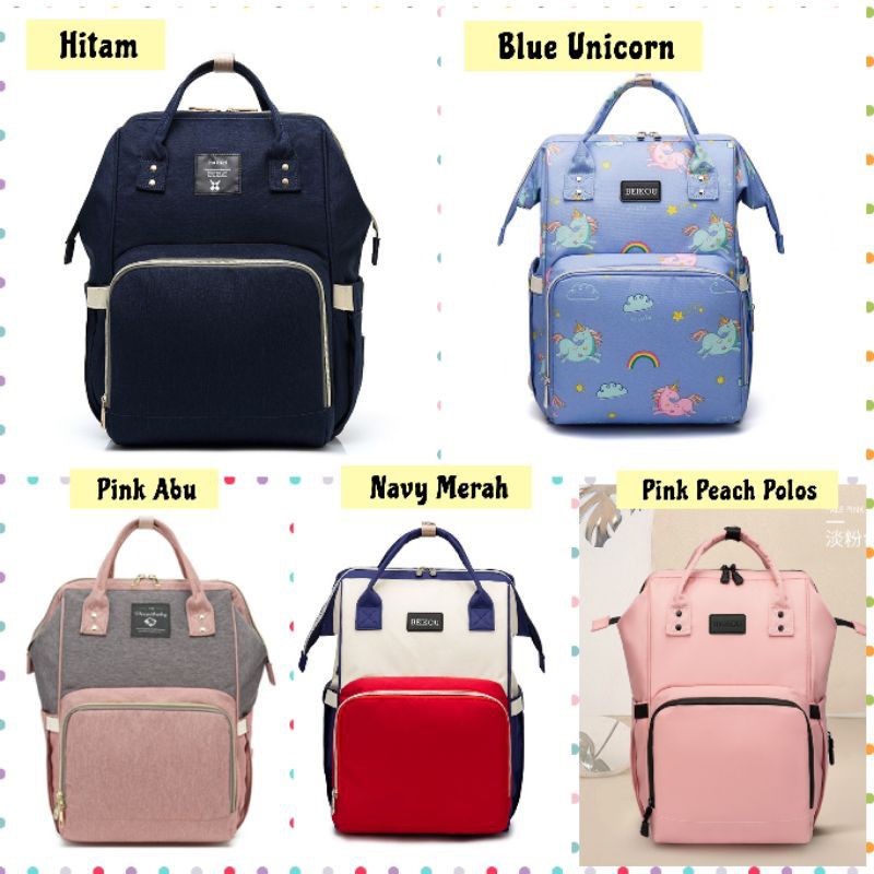 Tas Diaper Bayi Besar Tas Perlengkapan Bayi Ransel Tas Bayi Multifungsi Diaper Bag Tas Travel Bayi