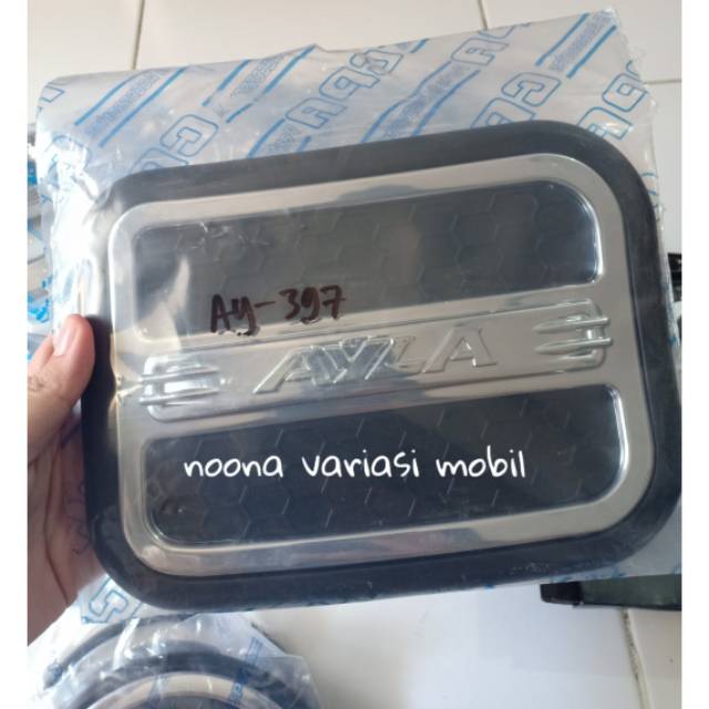 cover tangki bensin ayla tutup tangki bensin ayla hitam krom