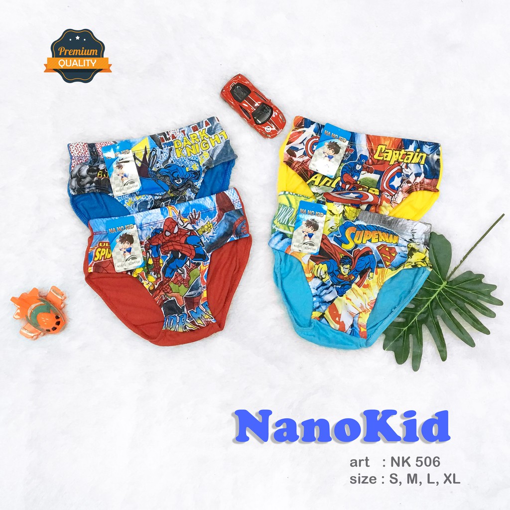 NANOKID | Celana Dalam Anak Cowok KARAKTER / Sablon KARAKTER /  art NKK 506