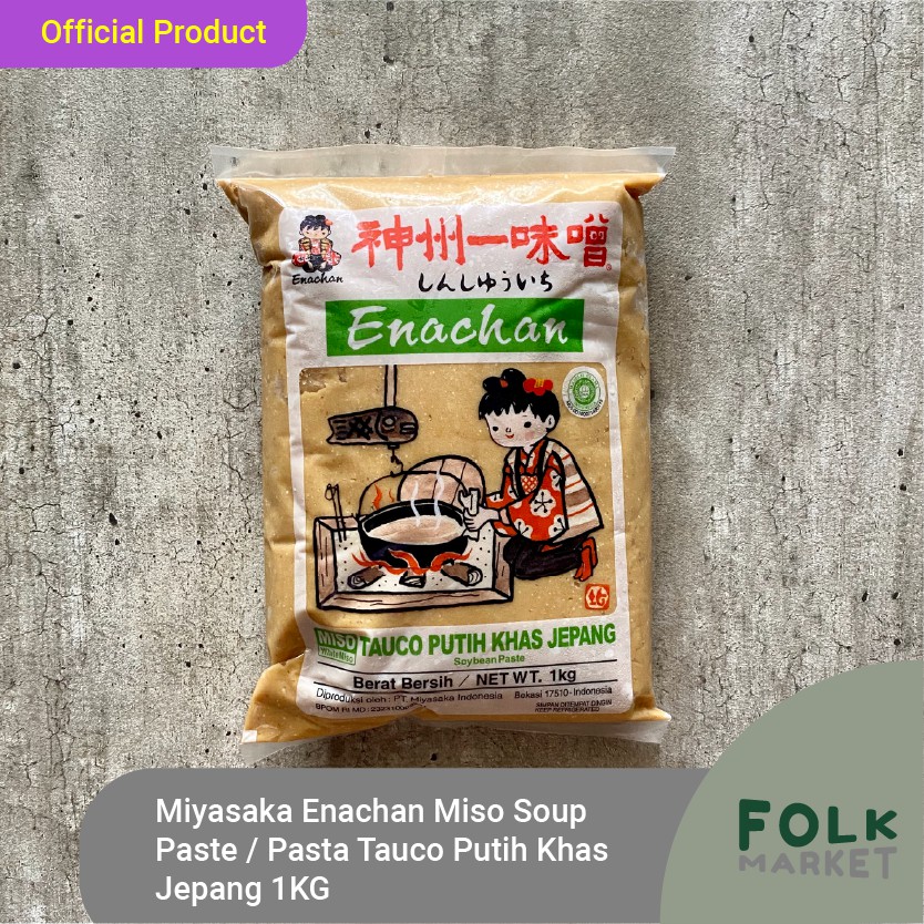 

Miyasaka Enachan Miso Soup Paste / Pasta Tauco Putih Khas Jepang 1KG