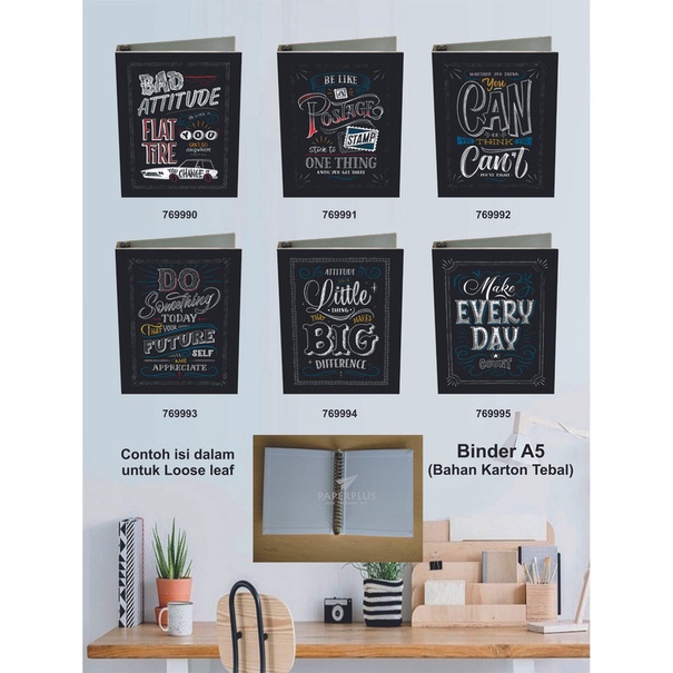 

Binder A5 / Binder Note A5 / Typography / Set 2844