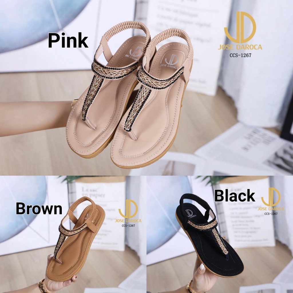 JOSE DAROCA Sandal Jepit Bertali Ankle Straps #CCS-1267# Original
