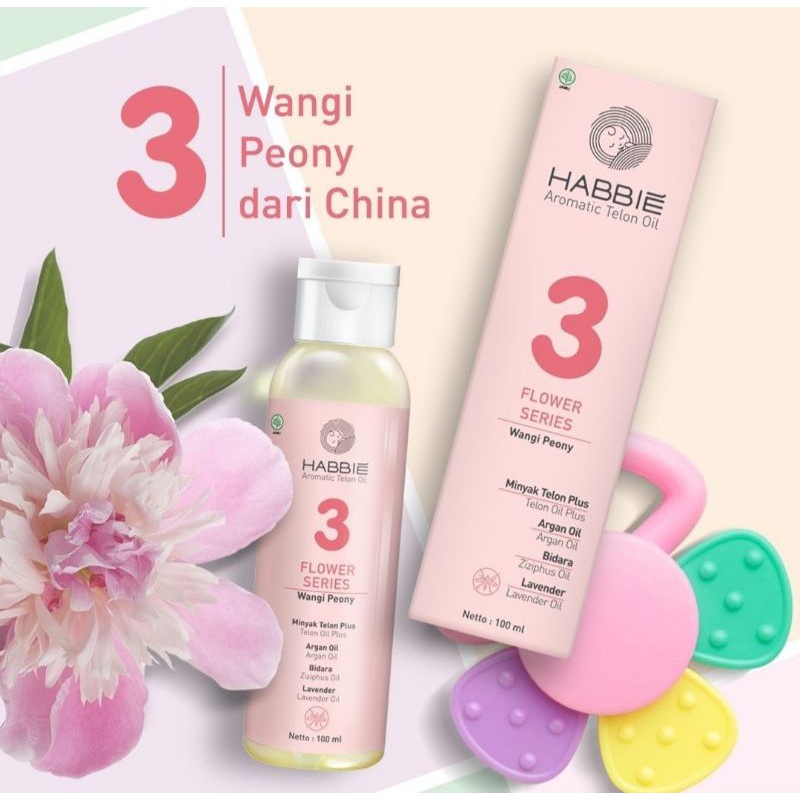 Habbie Minyak Telon Aromatic Flower Series Minyak Telon Bayi