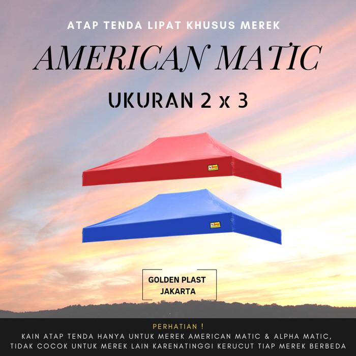 Terpal Atap Tenda Lipat American Matic Ukuran 2X3 ( Hanya Atap Terpal Saja)