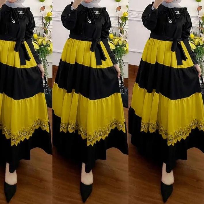 오빠 T.R - Gamis Polos Shakila Asmiranda Dress Maxi  / Gamis Mewah Syakila  2022 / Gamis Muslim Wanita