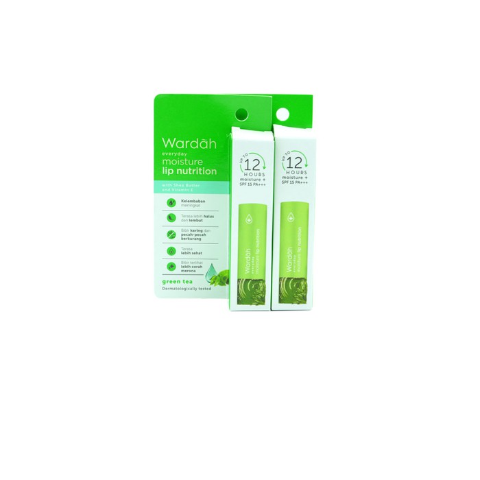 WARDAH EVERYDAY MOISTURE LIP NUTRITION GREEN TEA