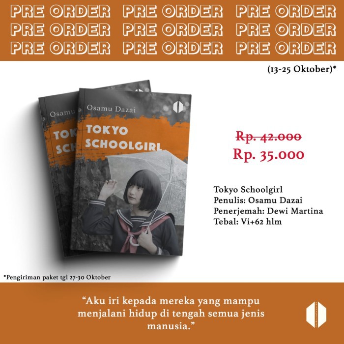 Buku Tokyo Schoolgirl - Osamu Dazai