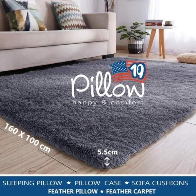Best Seller] Karpet / Karpet Bulu / Karpet Bulu Pillow / Grey