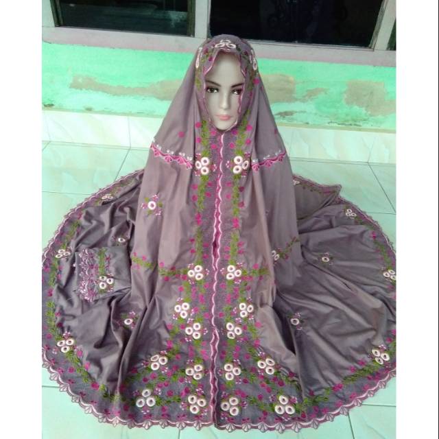 Mukena bordir kd matahri timbul