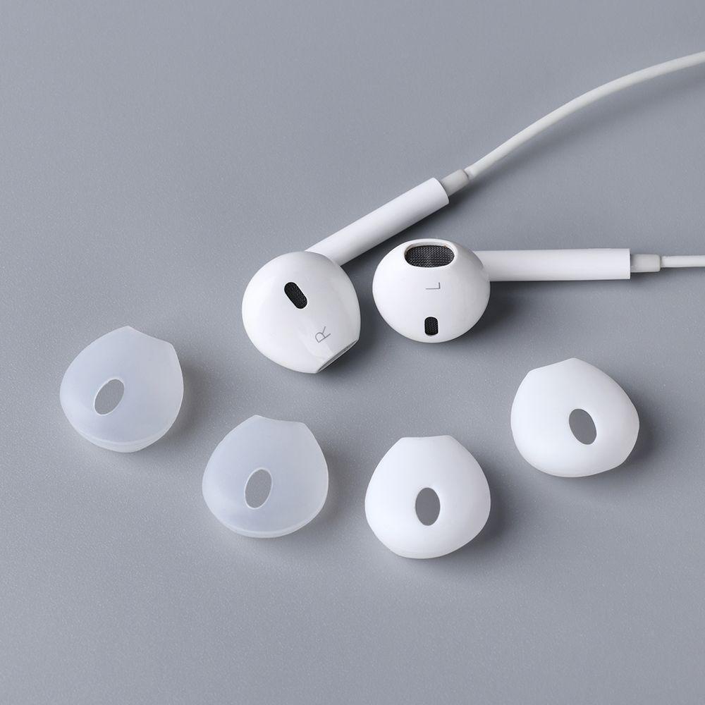 POPULAR Populer Silicone Earbuds Cover Lembut Pelindung Lengan Headset Ear pads Case Untuk Ap iP Phone Earphone