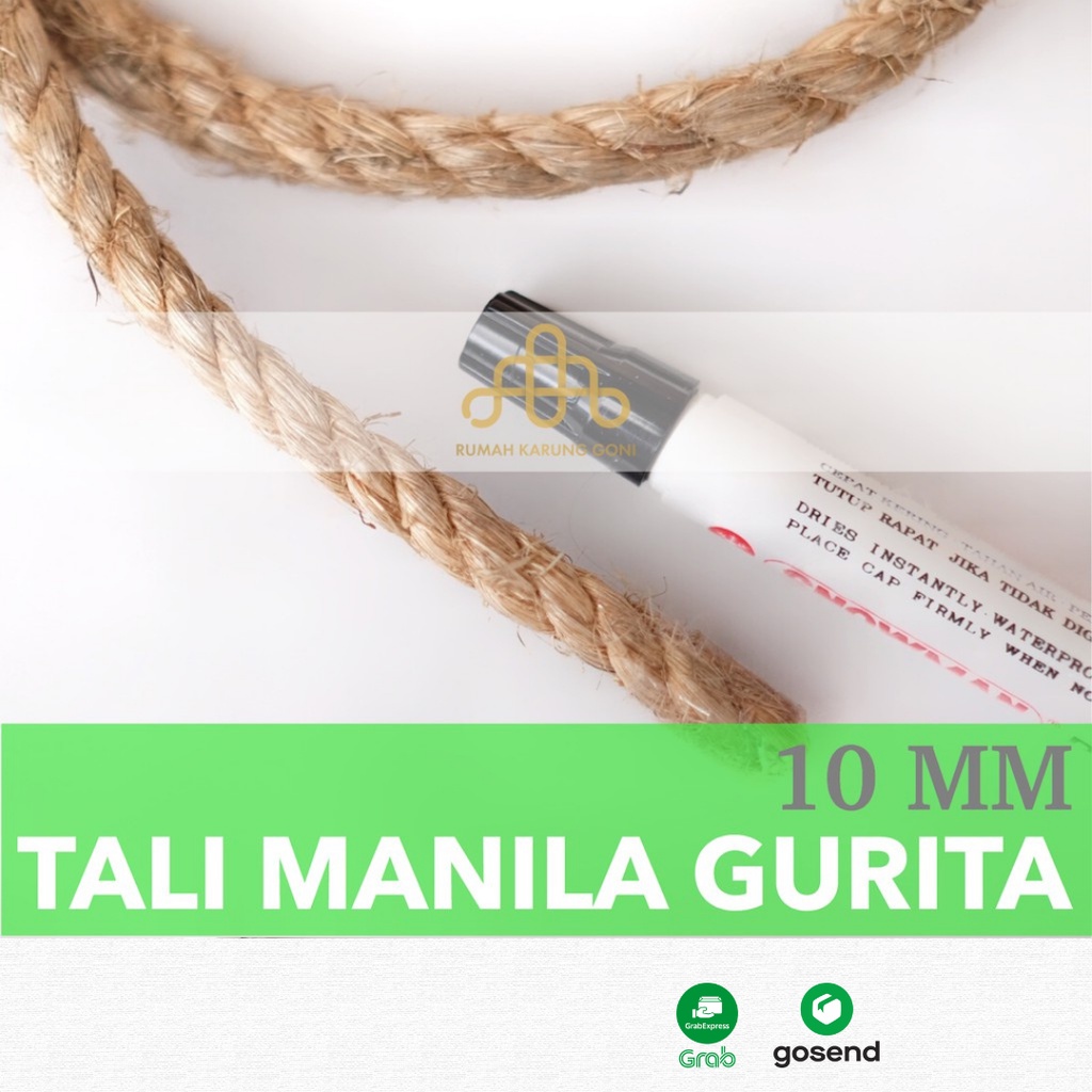 Tali Manila Gurita 10 MM - Tambang Tampar Serat Manila - Distributor Tali Manila Jakarta