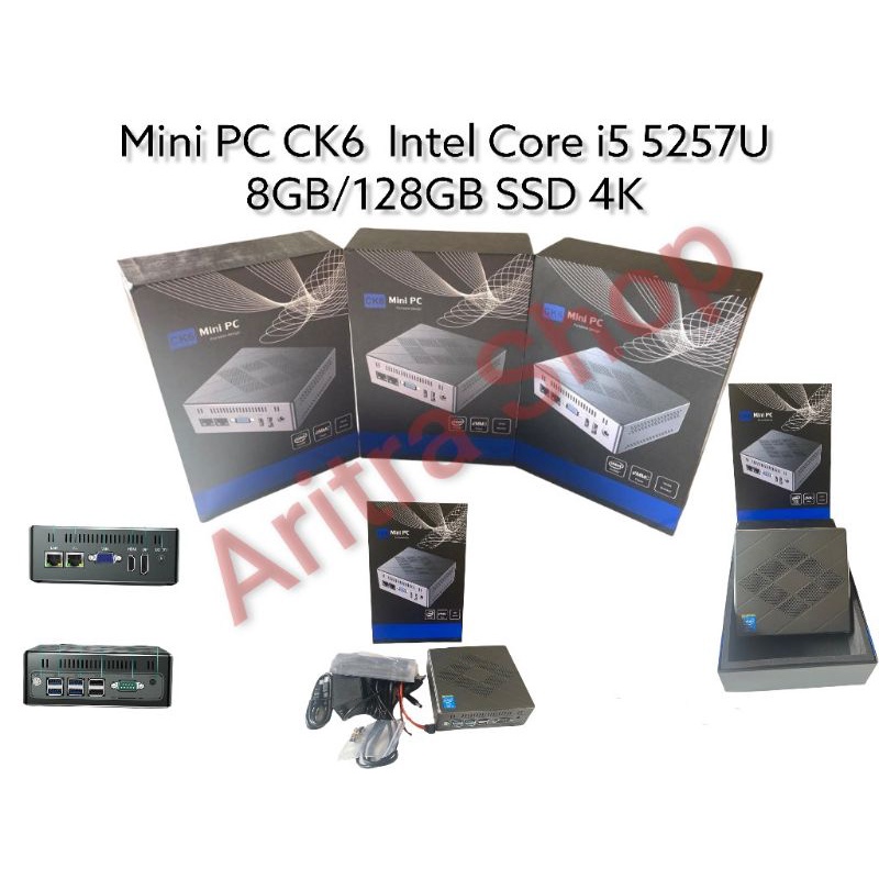 Mini PC CK6 Intel Core i5 4200U 8GB/128GB SSD 4K HDMI VGA DP Windows10