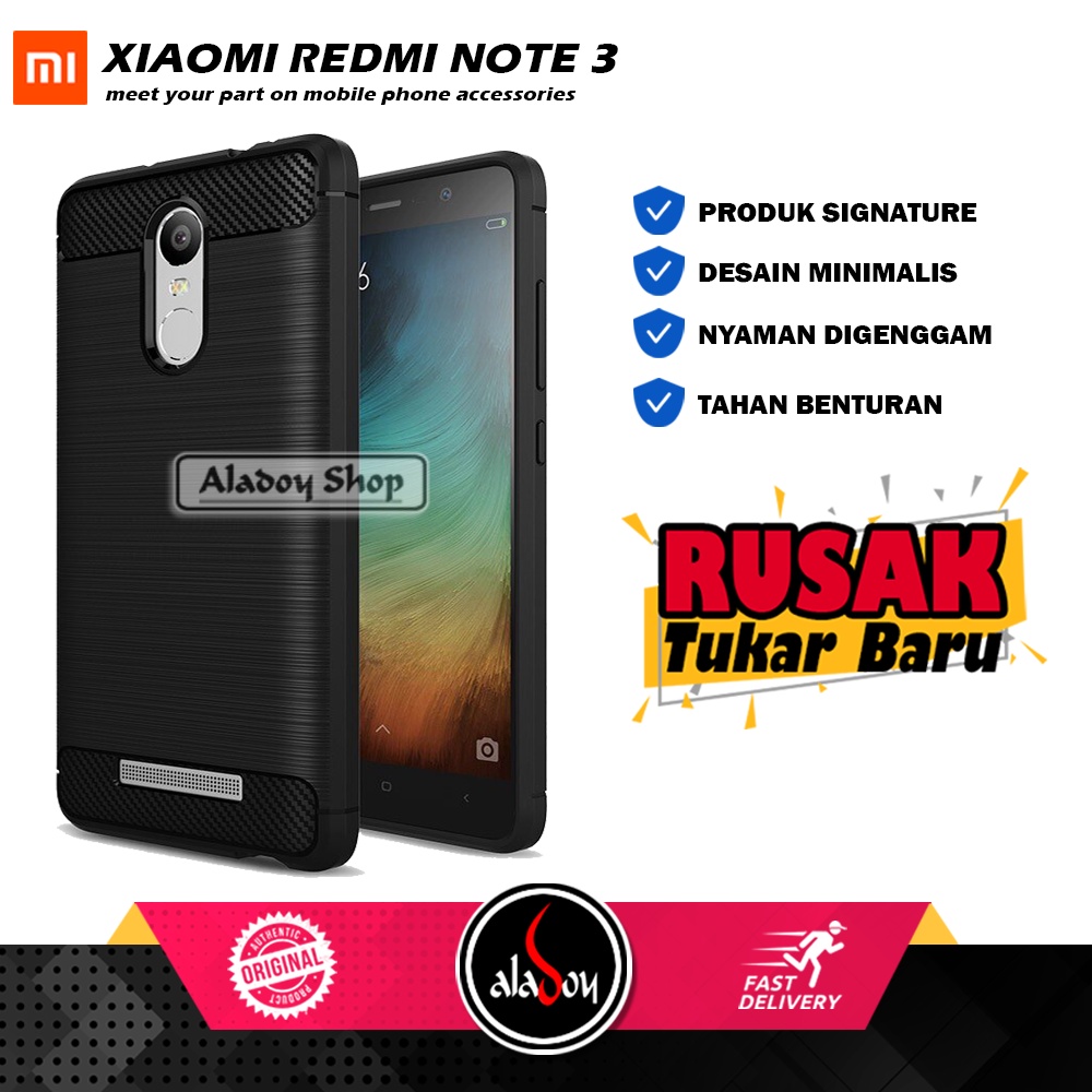 Case Ipaky Carbon XIAOMI REDMI NOTE 3 Ultra Slim Ipaky Carbon Premium Softcase