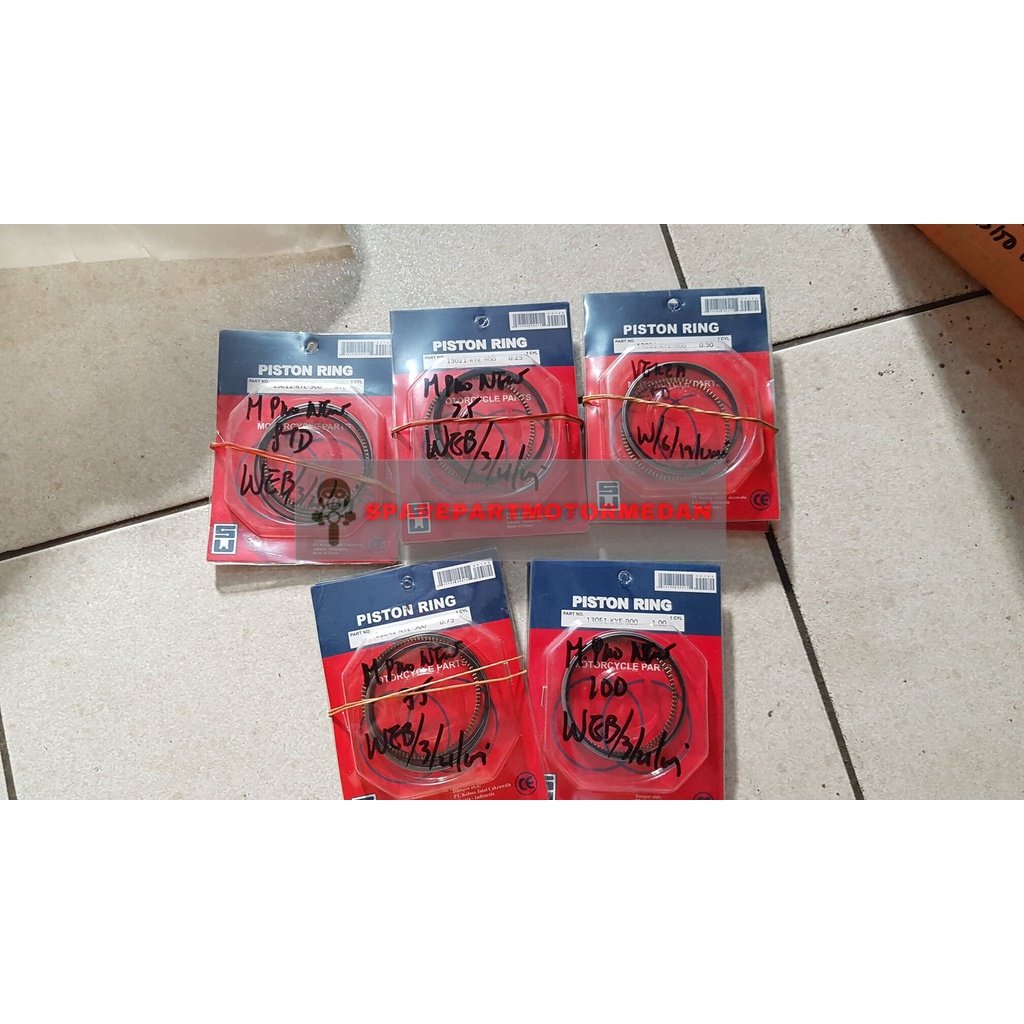 Ring Seher Piston Megapro New Monoshock Verza Oversize OS Standar Std 25 50 75 100 KYE