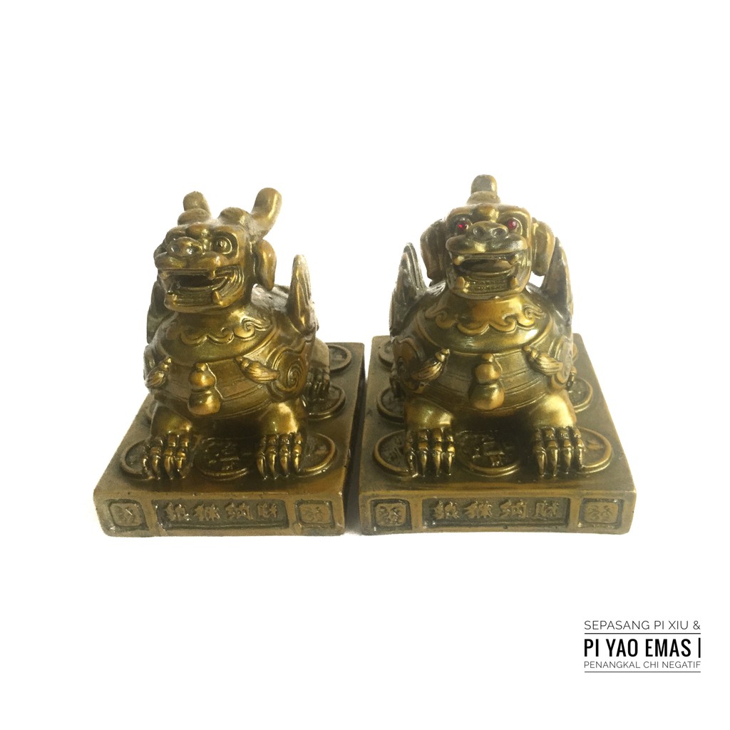 Fengshui Patung Pi Xiu Pi Yao Pi Cek Emas |Penangkal Chi Negatif