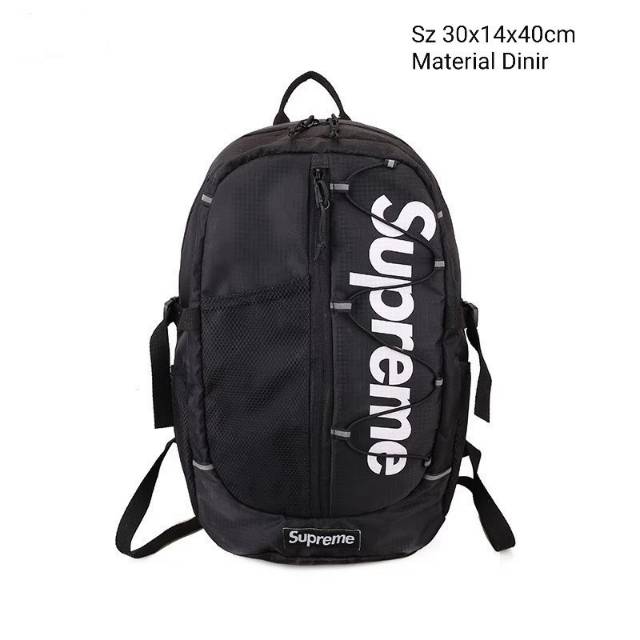 Ctas.bdg/ransel anak sekolah/tas ransel/tas motif/TAS MODEL BARU/tas anak murah/SUPREME/HITAM