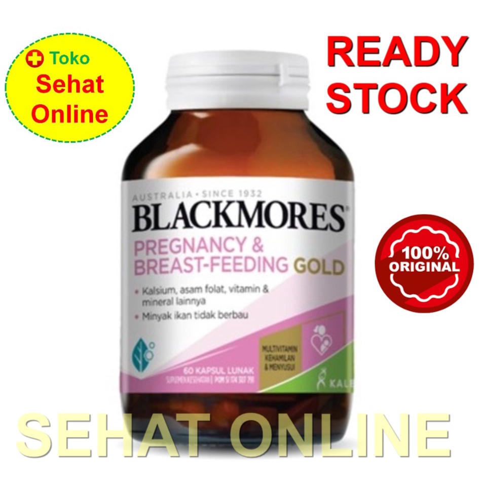 BLACKMORES PREGNANCY AND BREASTFEEDING GOLD BPOM KALBE - 60 KAPSUL