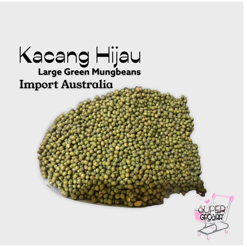 Kacang Hijau Australia dan Birma India Import Good Quality 1 Kilogram / kacang hijau Premium 1 kg Fr
