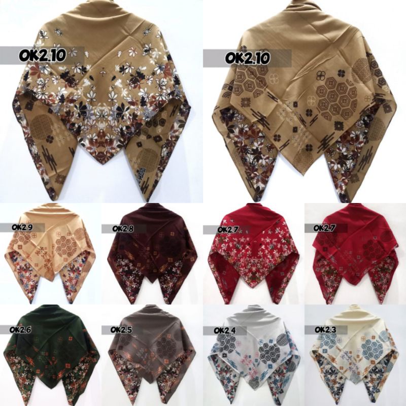 HIJAB MOTIF SEGIEMPAT OK 02 Jilbab Motif Segiempat/Kelaya.id