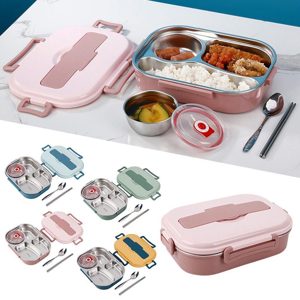 Preva Lunch Box Portable Tetap Hangat 304stainless Steel Kapasitas Lebih Besar Stainless Steel Liner Untuk Kerja Sekolah