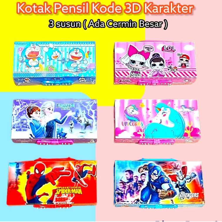 

Telah Hadir.. KOTAK PENSIL 3D KODE 3 SUSUN ADA CERMIN MOTIF KARAKTER ANAK