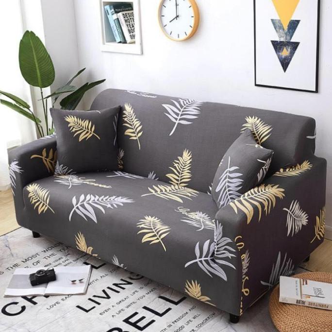 COVER SOFA SEATER sarung sofa elastis stretch elastic - COKLAT DAUN