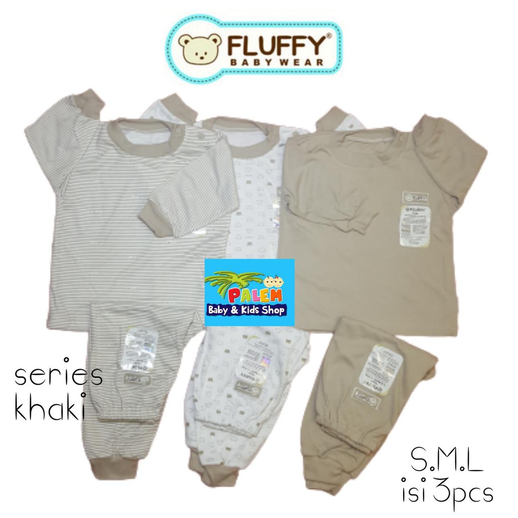 fluffy setelan oblong panjang bis (isi 3pcs) size s,m,l