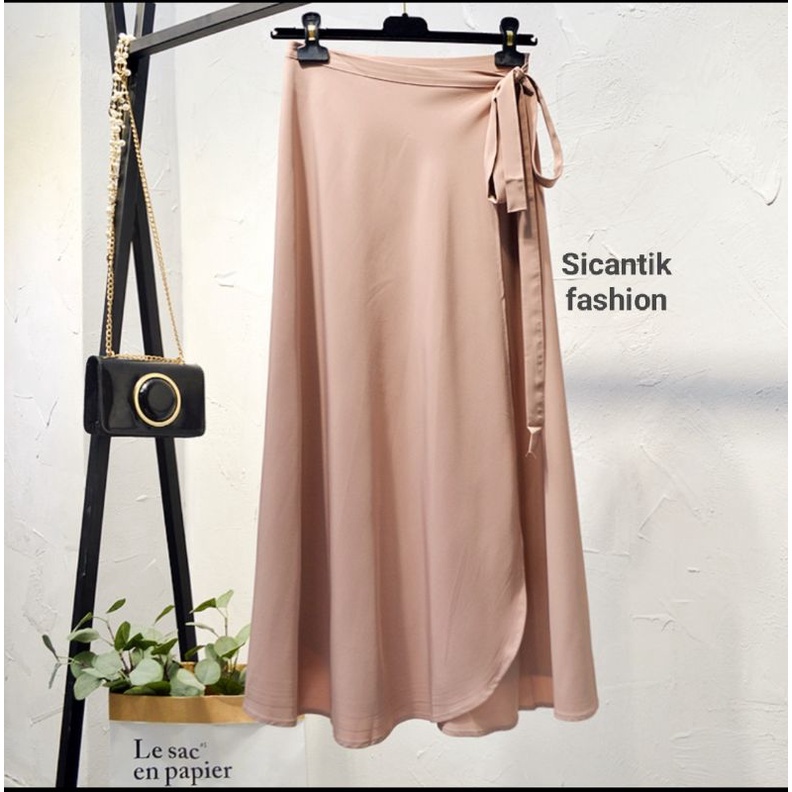 Rok A-line Shakila Strap/Rok Panjang Wanita Korea musim panas Fit to Xl-TALI SHAKILA~COKSU