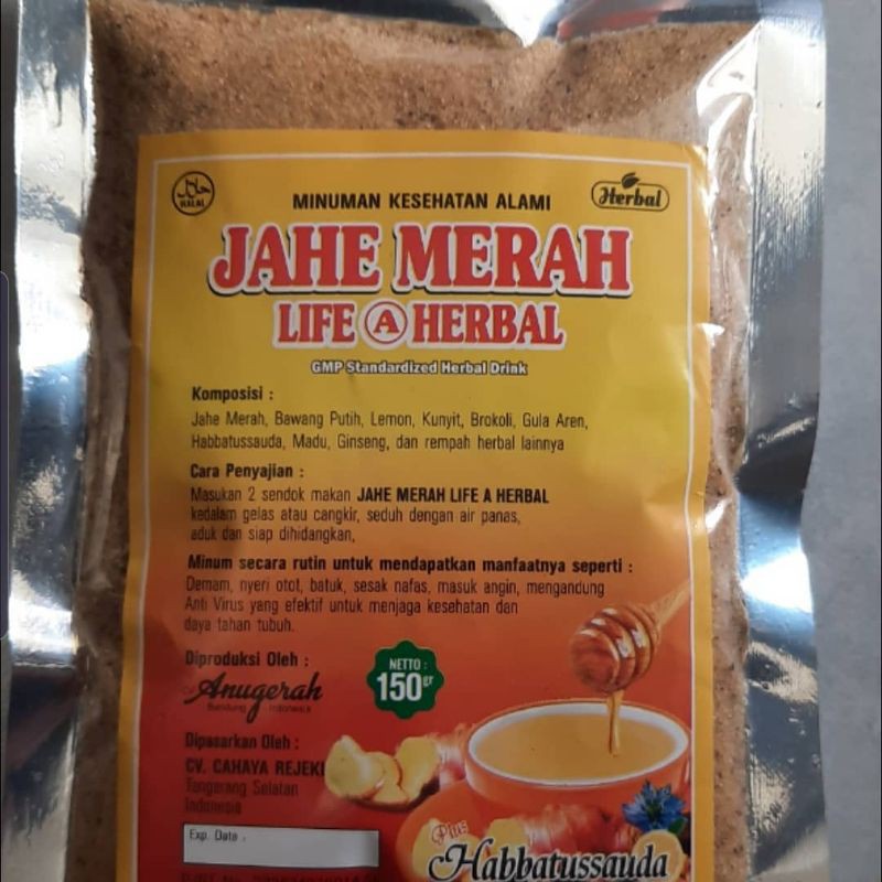 

Jahe Merah Life A Herbal