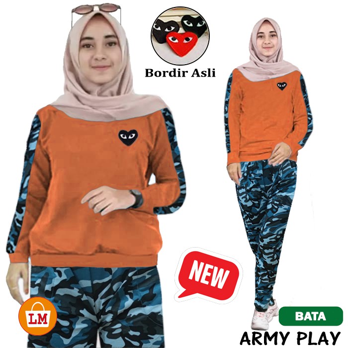 TERMURAH TERLARIS Setelan Baju Olahraga Senam Training Wanita Newplay Casual LMS 10664 10668 10672