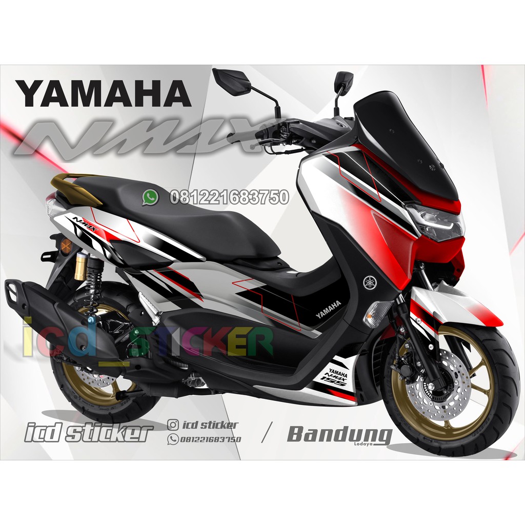 decal nmax  2021 motif bruss full  body  stiker  nmax  