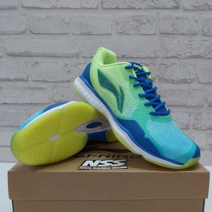 Unik Sepatu Badminton Lining Wind Lite AYTP 045-3 Original windlite - 43.5 Murah